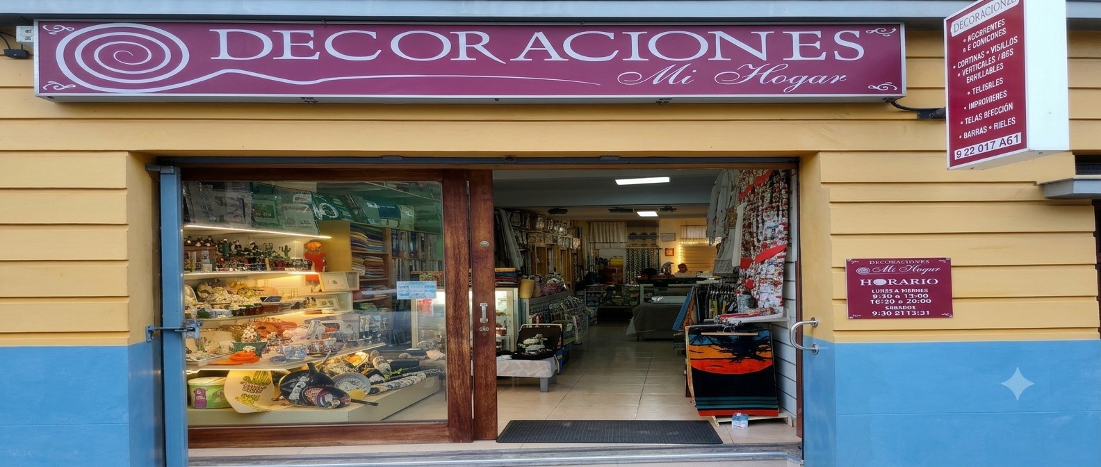 Fachada de Decoraciones Mi Hogar